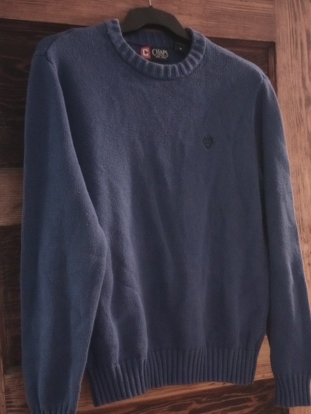 Chaps Men's Periwinkle Blue Crewneck Sweater